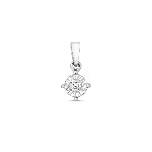 Diamond Illusion Set 0.1ct 9ct White Gold